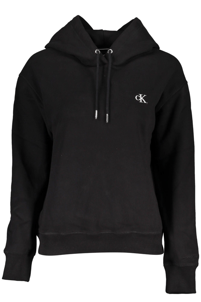 6408CALVIN KLEIN FELPA SENZA ZIP DONNA NERO