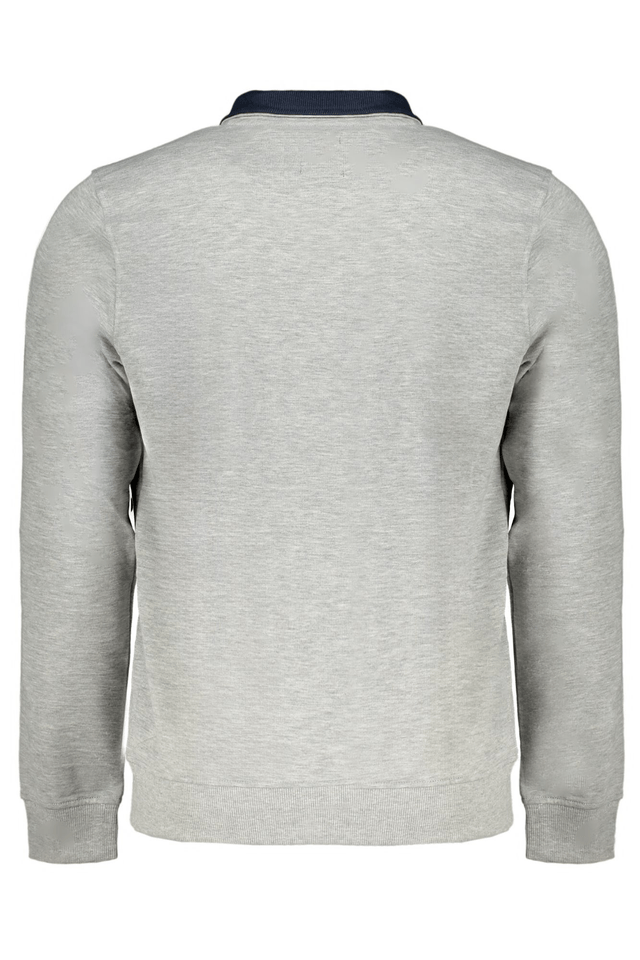 9630GIAN MARCO VENTURI FELPA CON ZIP UOMO GRIGIO
