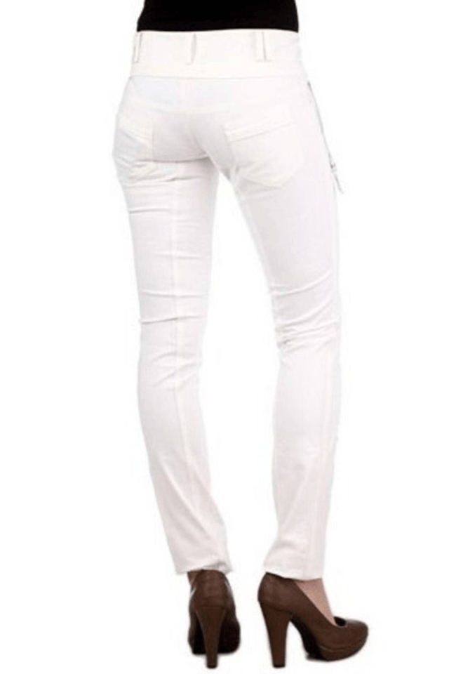 908PHARD PANTALONE DONNA BIANCO