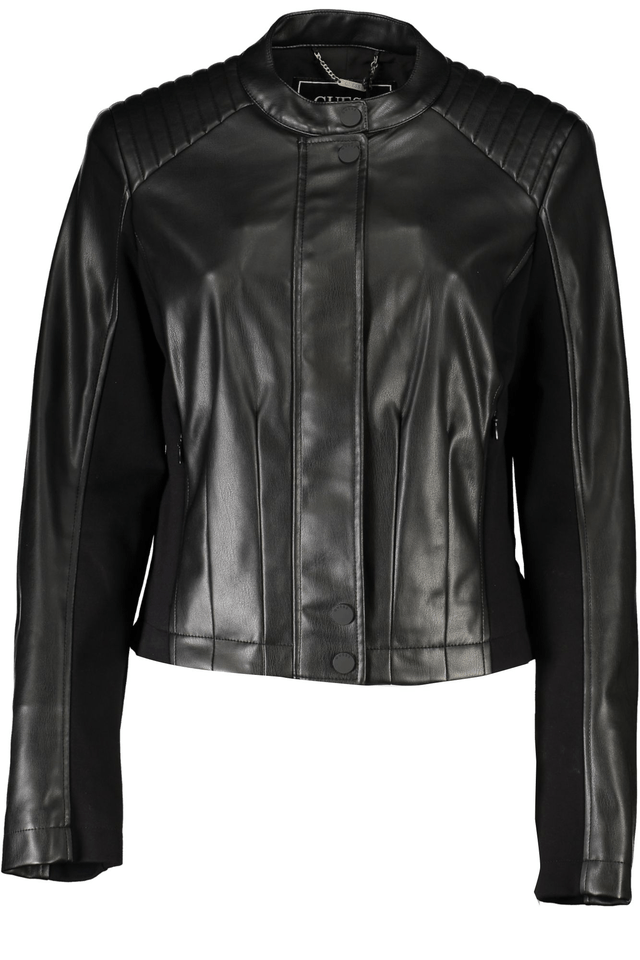 7523GUESS JEANS GIACCA SPORTIVA DONNA NERO