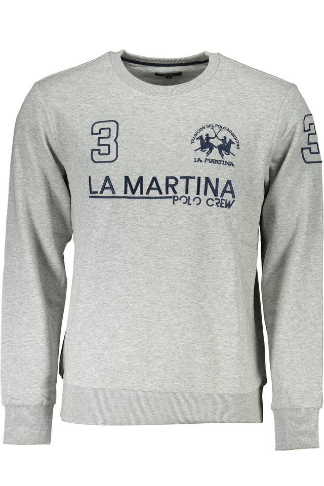 4232LA MARTINA FELPA SENZA ZIP UOMO GRIGIO