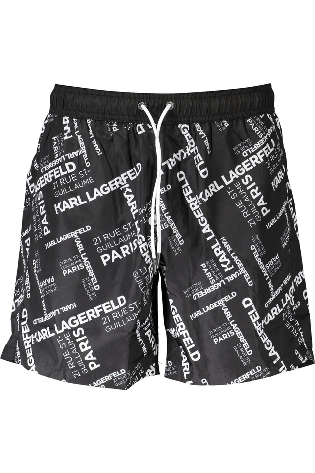 5467KARL LAGERFELD BEACHWEAR COSTUME PARTE SOTTO UOMO NERO