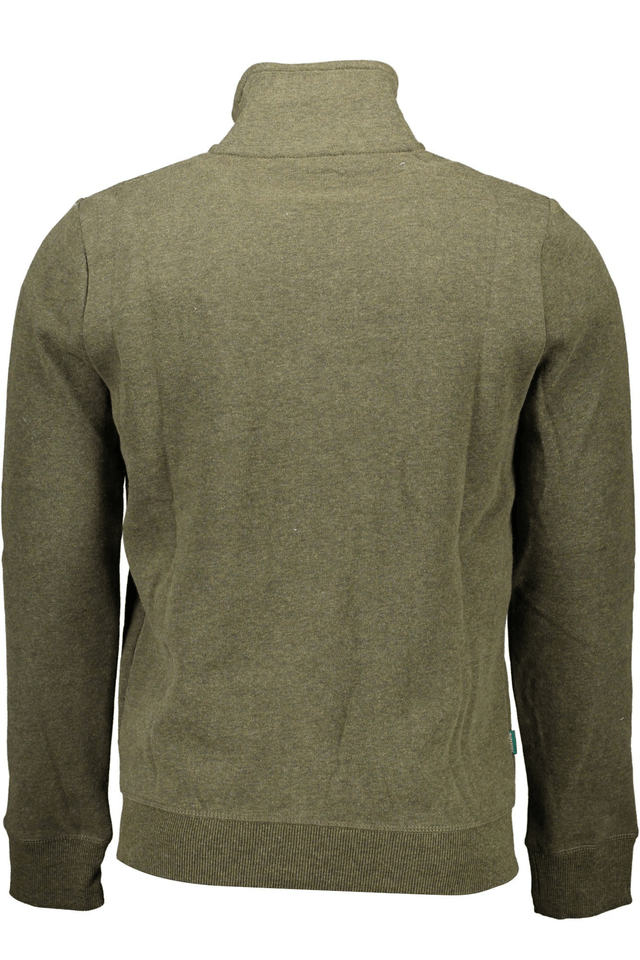 1266SUPERDRY FELPA CON ZIP UOMO VERDE