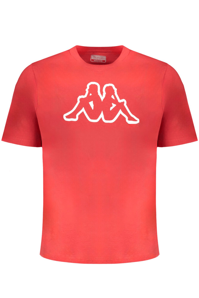 9843KAPPA T-SHIRT MANICHE CORTE UOMO ROSSO