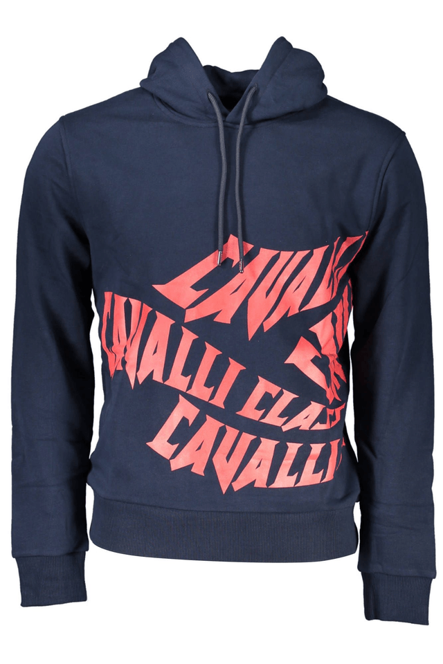 4126CAVALLI CLASS FELPA SENZA ZIP UOMO BLU