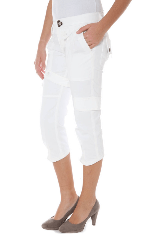 961PHARD PANTALONE PINOCCHIETTO DONNA BIANCO