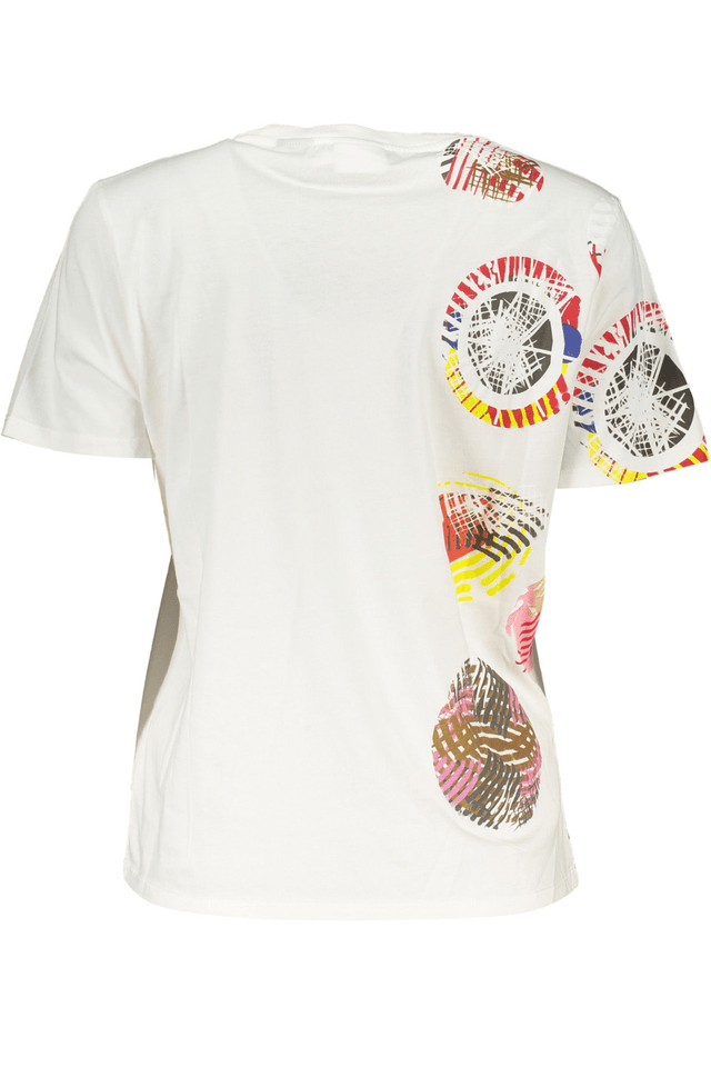 8190DESIGUAL T-SHIRT MANICHE CORTE DONNA BIANCO