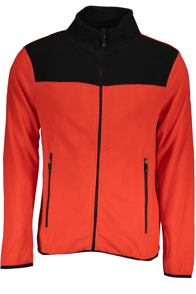5936NORWAY 1963 FELPA CON ZIP UOMO ROSSO