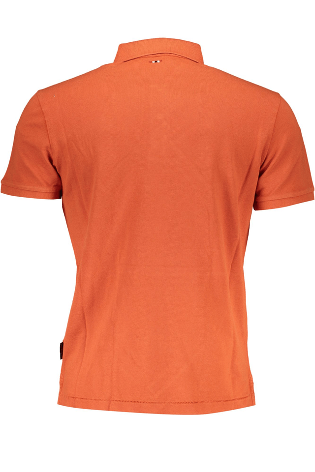 8299NAPAPIJRI POLO MANICHE CORTE UOMO ARANCIO