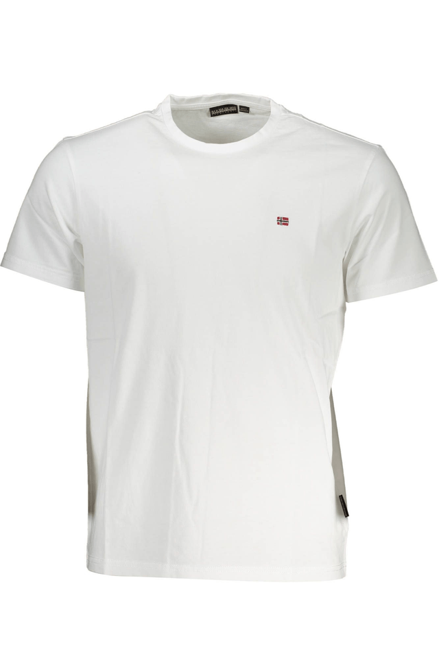 3451NAPAPIJRI T-SHIRT MANICHE CORTE UOMO BIANCO
