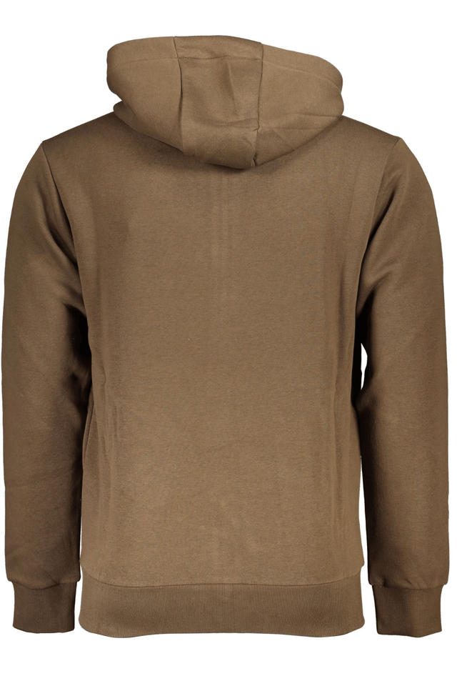 U.S. GRAND POLO FELPA CON ZIP UOMO MARRONE