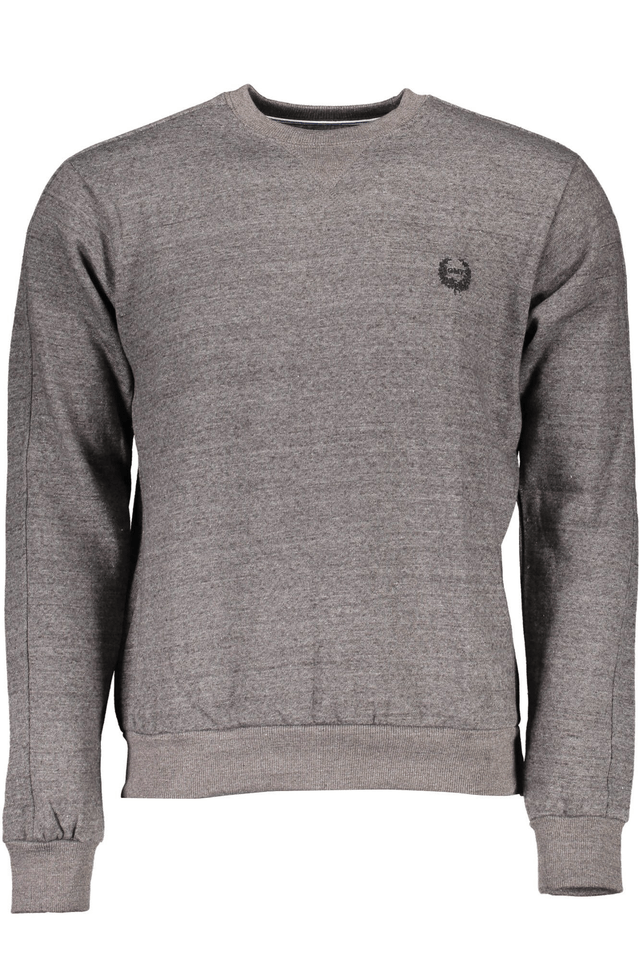 2314GIAN MARCO VENTURI FELPA SENZA ZIP UOMO GRIGIO
