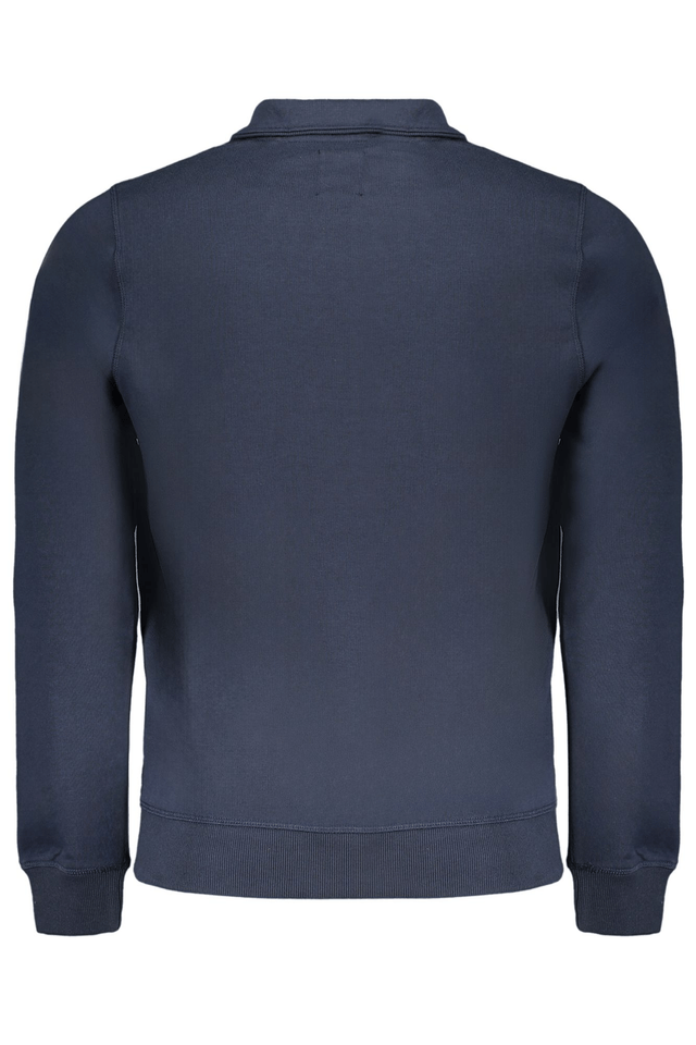 9646GIAN MARCO VENTURI FELPA CON ZIP UOMO BLU