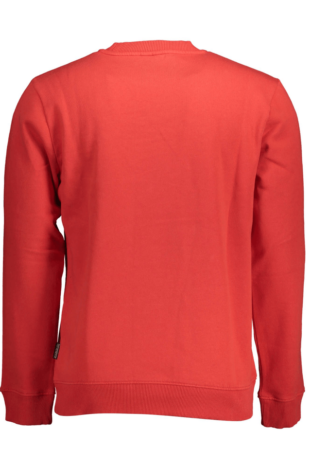 2124NAPAPIJRI FELPA SENZA ZIP UOMO ROSSO