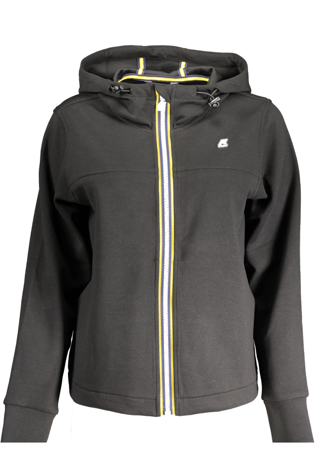 9177K-WAY FELPA CON ZIP DONNA NERO