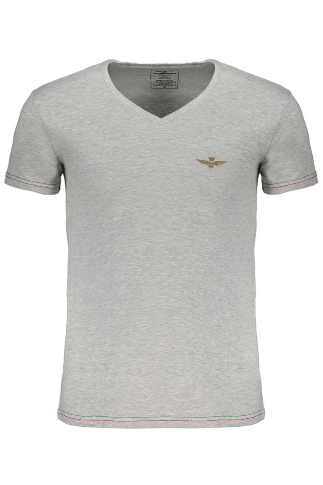 9552AERONAUTICA MILITARE T-SHIRT MANICHE CORTE UOMO GRIGIO