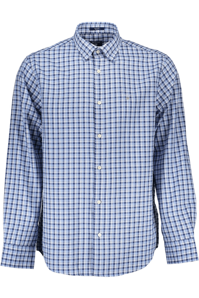 770GANT CAMICIA MANICHE LUNGHE UOMO AZZURRO