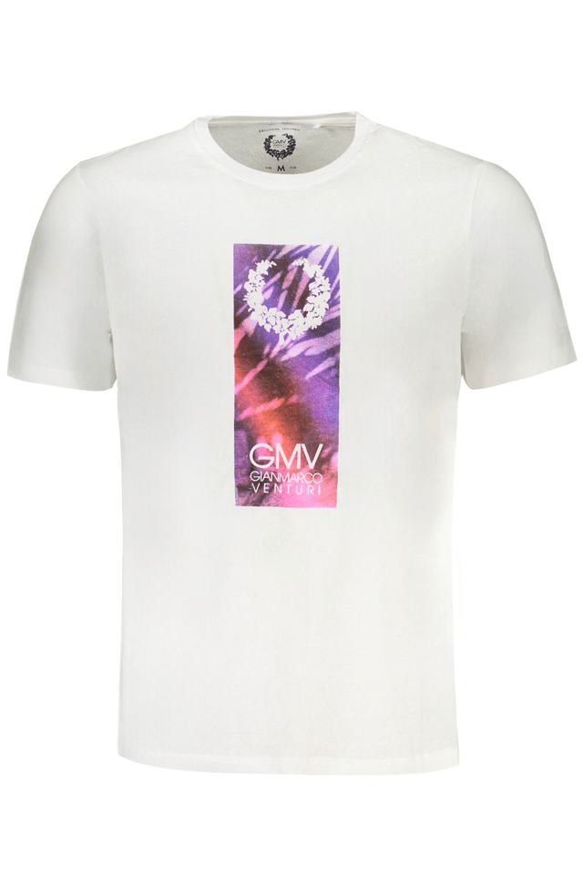 9555GIAN MARCO VENTURI T-SHIRT MANICHE CORTE UOMO BIANCO