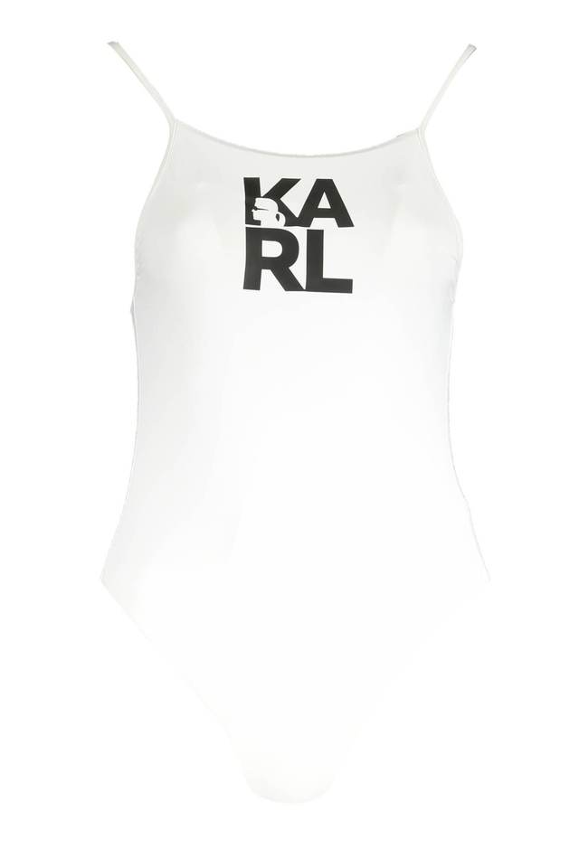 2916KARL LAGERFELD BEACHWEAR COSTUME INTERO DONNA BIANCO