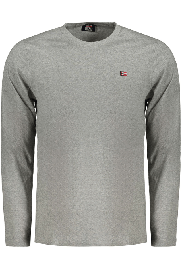 10104NORWAY 1963 T-SHIRT MANICHE LUNGHE UOMO GRIGIO