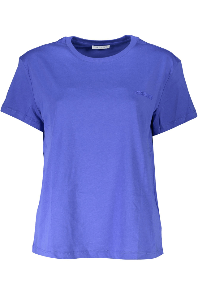 7674PATRIZIA PEPE T-SHIRT MANICHE CORTE DONNA BLU