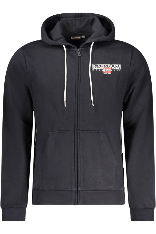 10380NAPAPIJRI FELPA CON ZIP UOMO NERO
