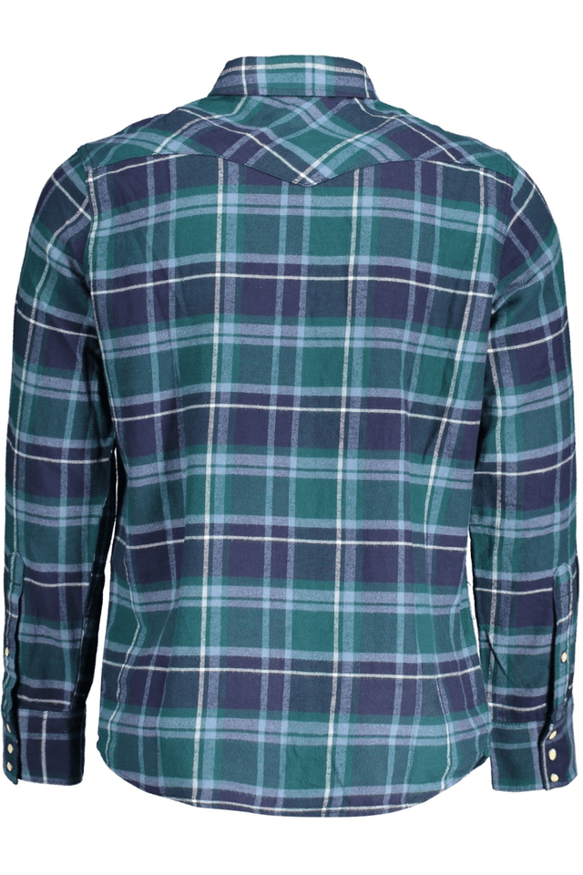 9971WRANGLER CAMICIA MANICHE LUNGHE UOMO VERDE