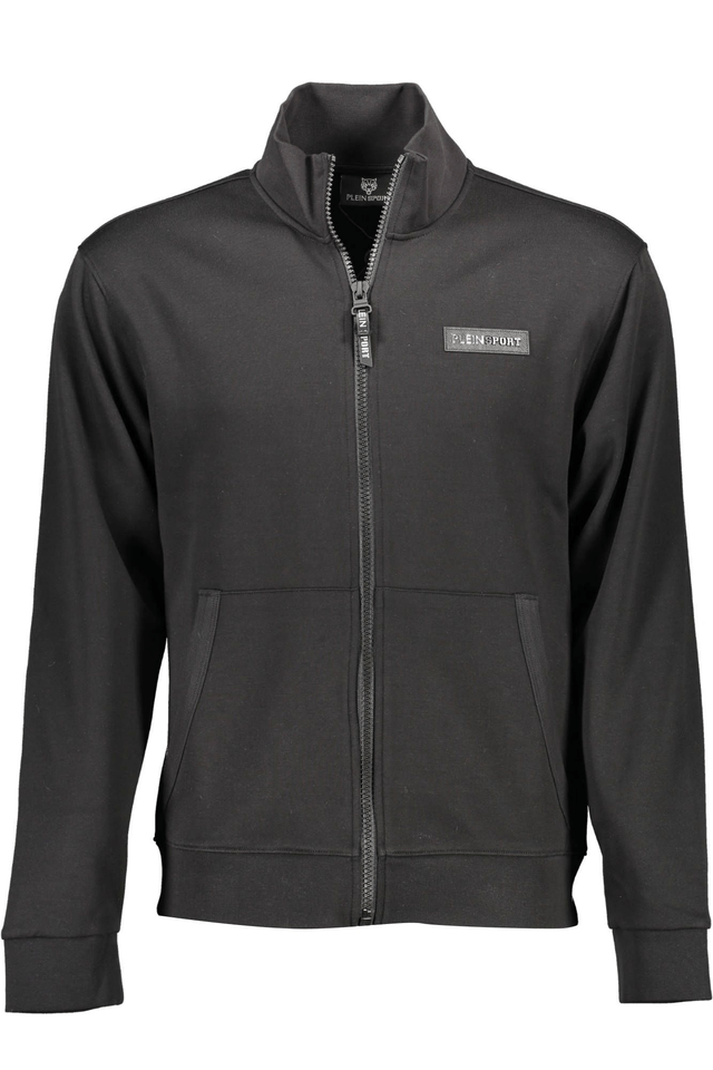 1283PLEIN SPORT FELPA CON ZIP UOMO NERO