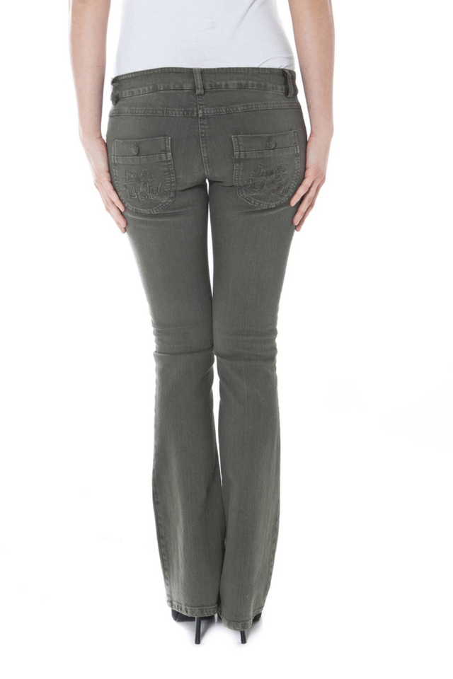 876DENNY ROSE PANTALONE DONNA VERDE