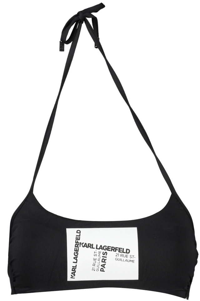 3828KARL LAGERFELD BEACHWEAR COSTUME PARTE SOPRA DONNA NERO