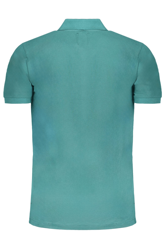 9656GIAN MARCO VENTURI POLO MANICHE CORTE UOMO VERDE