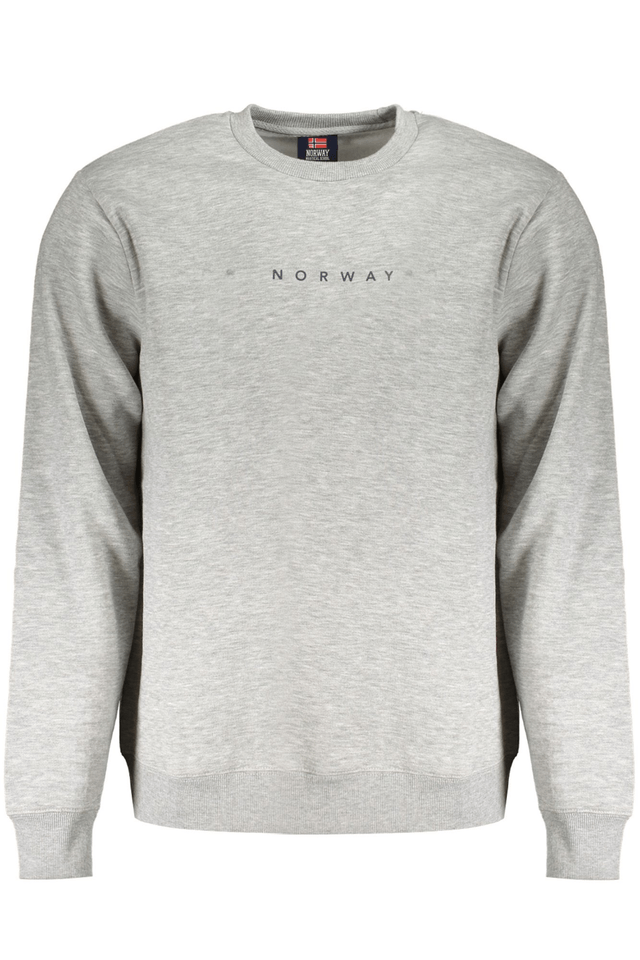 10144NORWAY 1963 FELPA SENZA ZIP UOMO GRIGIO