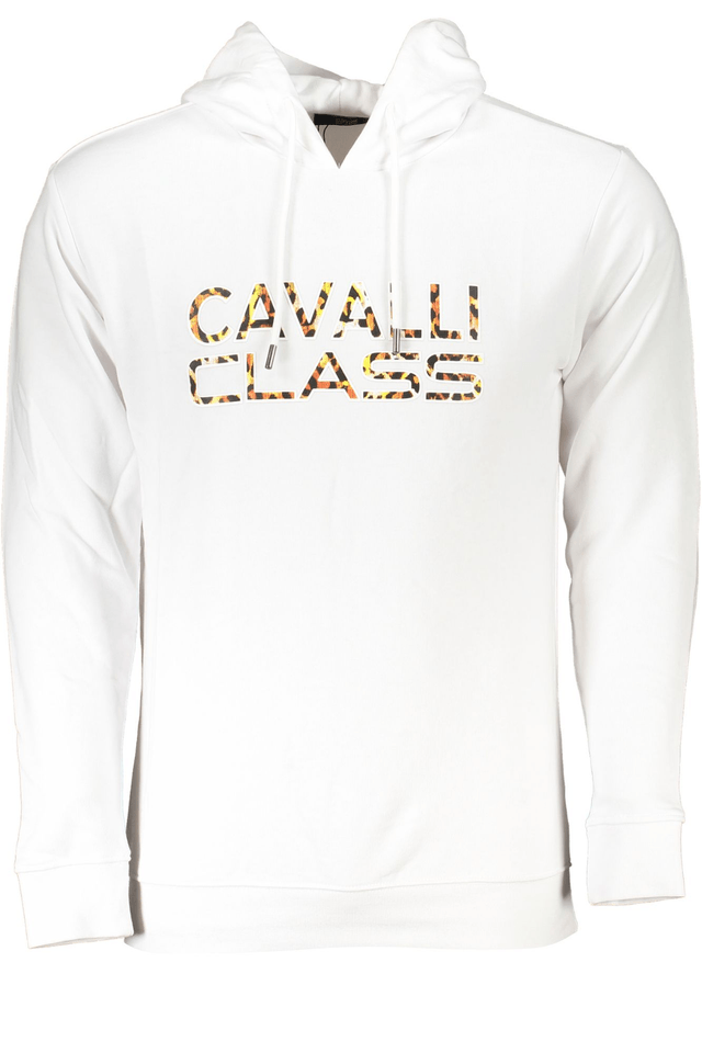6762CAVALLI CLASS FELPA SENZA ZIP UOMO BIANCO