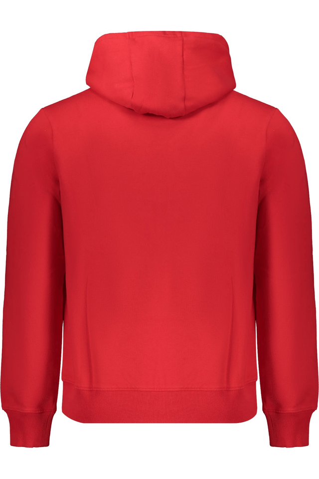 10379NAPAPIJRI FELPA SENZA ZIP UOMO ROSSO