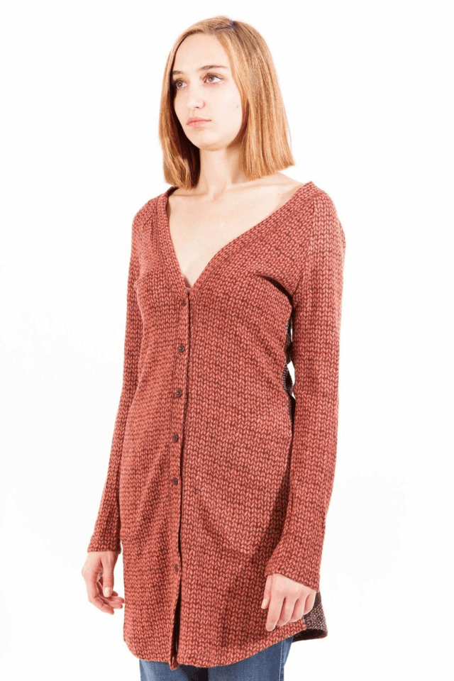 162LAVAND. CARDIGAN DONNA ROSSO