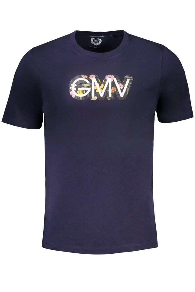 9605GIAN MARCO VENTURI T-SHIRT MANICHE CORTE UOMO BLU