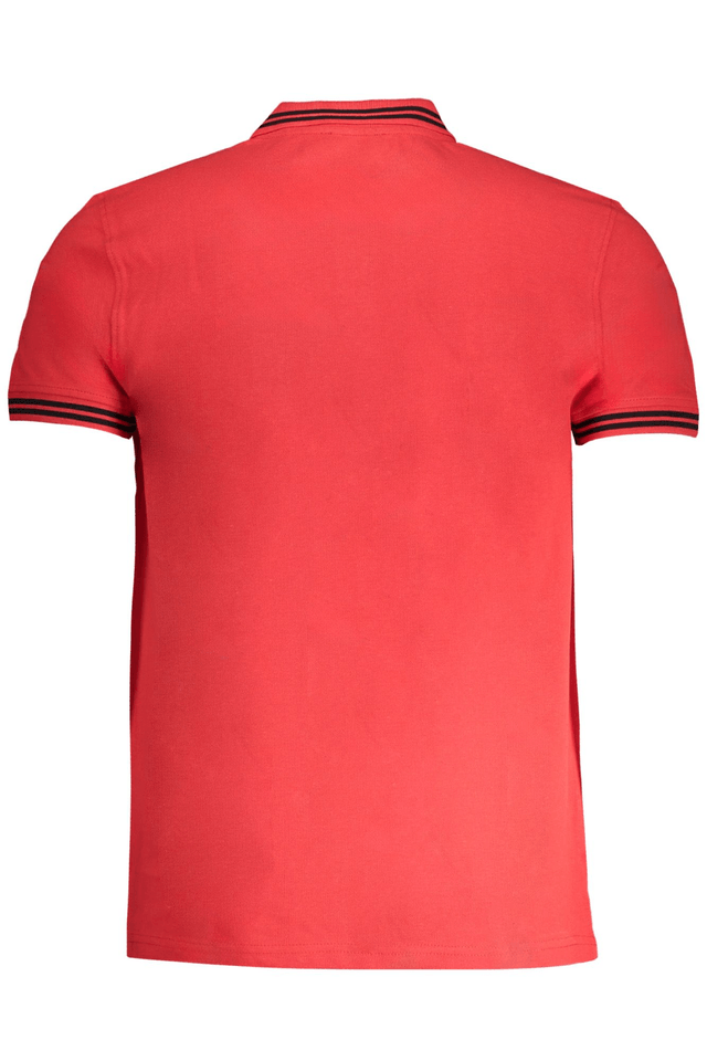 8995CAVALLI CLASS POLO MANICHE CORTE UOMO ROSSO