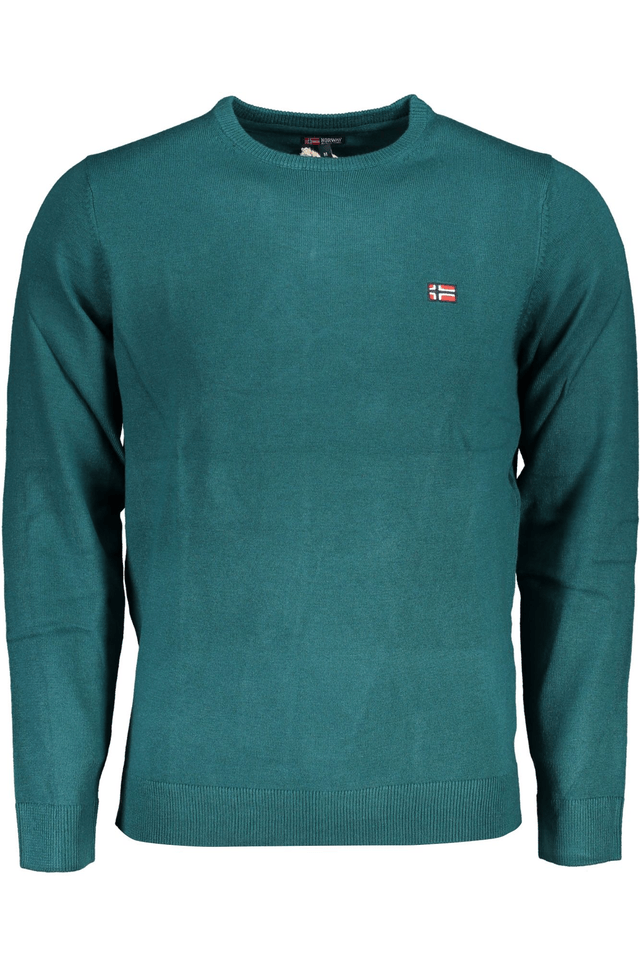6588NORWAY 1963 MAGLIA UOMO VERDE