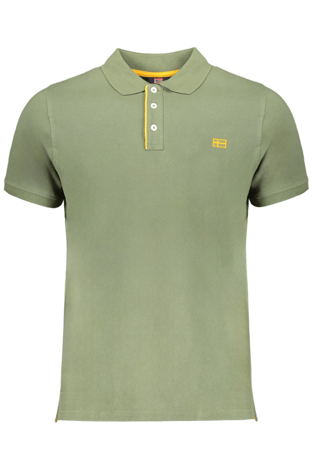 9538NORWAY 1963 POLO MANICHE CORTE UOMO VERDE