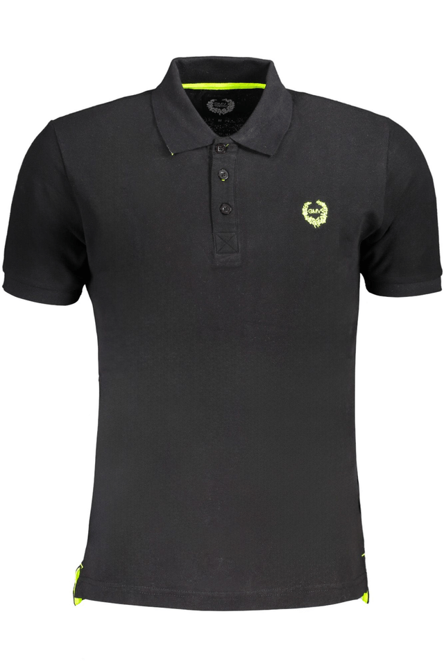 9583GIAN MARCO VENTURI POLO MANICHE CORTE UOMO NERO