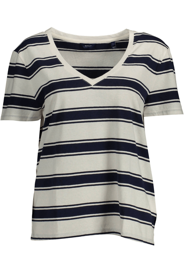 2144GANT T-SHIRT MANICHE CORTE DONNA BIANCO