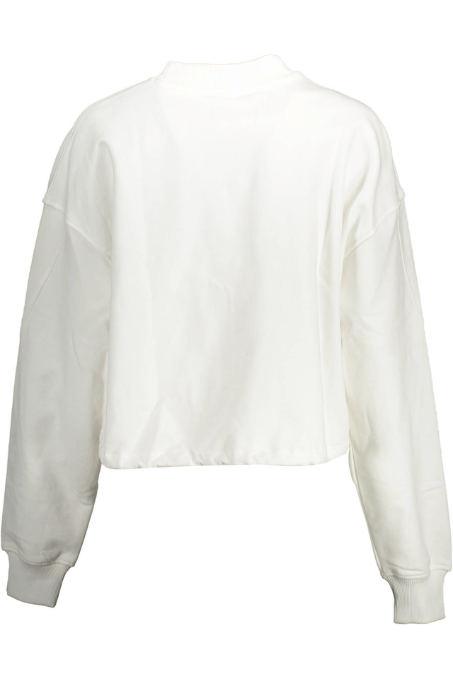 1430CALVIN KLEIN FELPA SENZA ZIP DONNA BIANCO