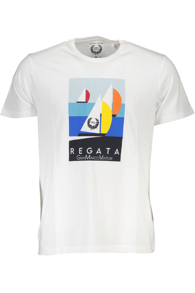4044GIAN MARCO VENTURI T-SHIRT MANICHE CORTE UOMO BIANCO