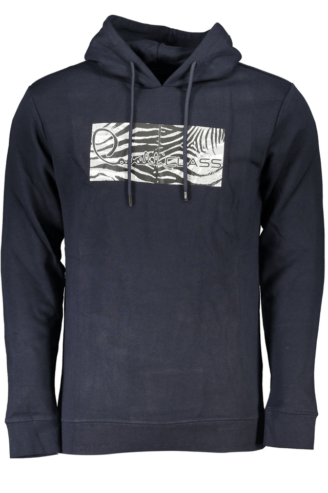 6757CAVALLI CLASS FELPA SENZA ZIP UOMO BLU