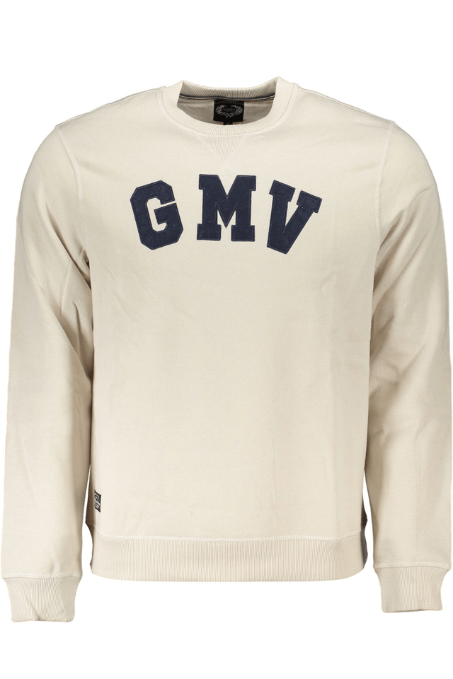 6160GIAN MARCO VENTURI FELPA SENZA ZIP UOMO BIANCO
