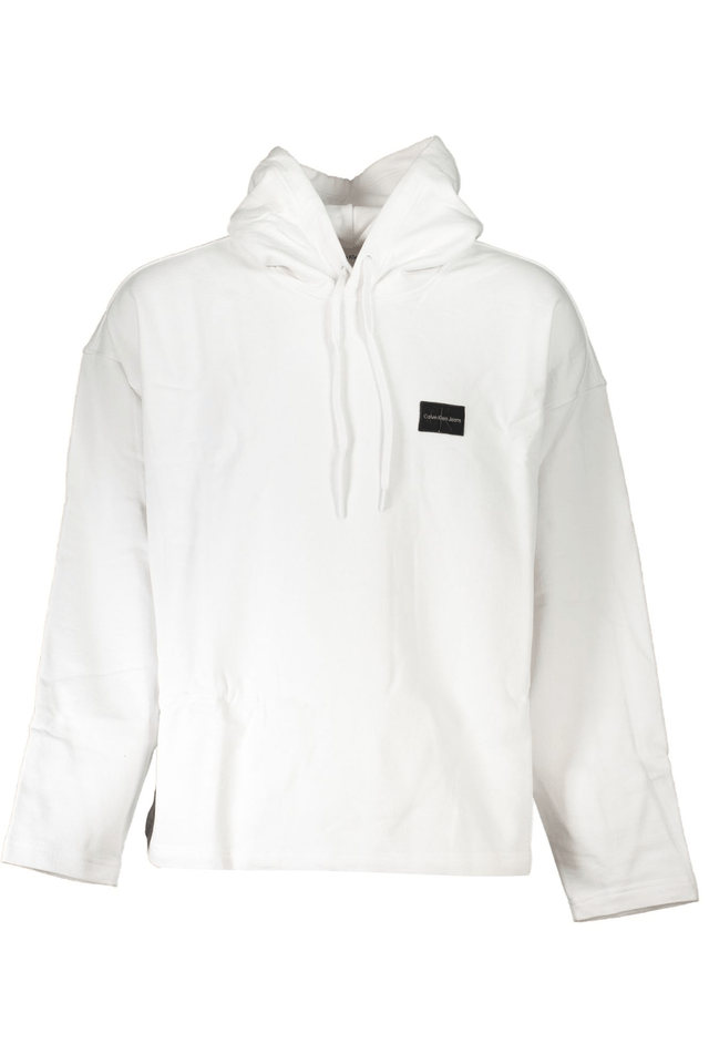 7230CALVIN KLEIN FELPA SENZA ZIP UOMO BIANCO
