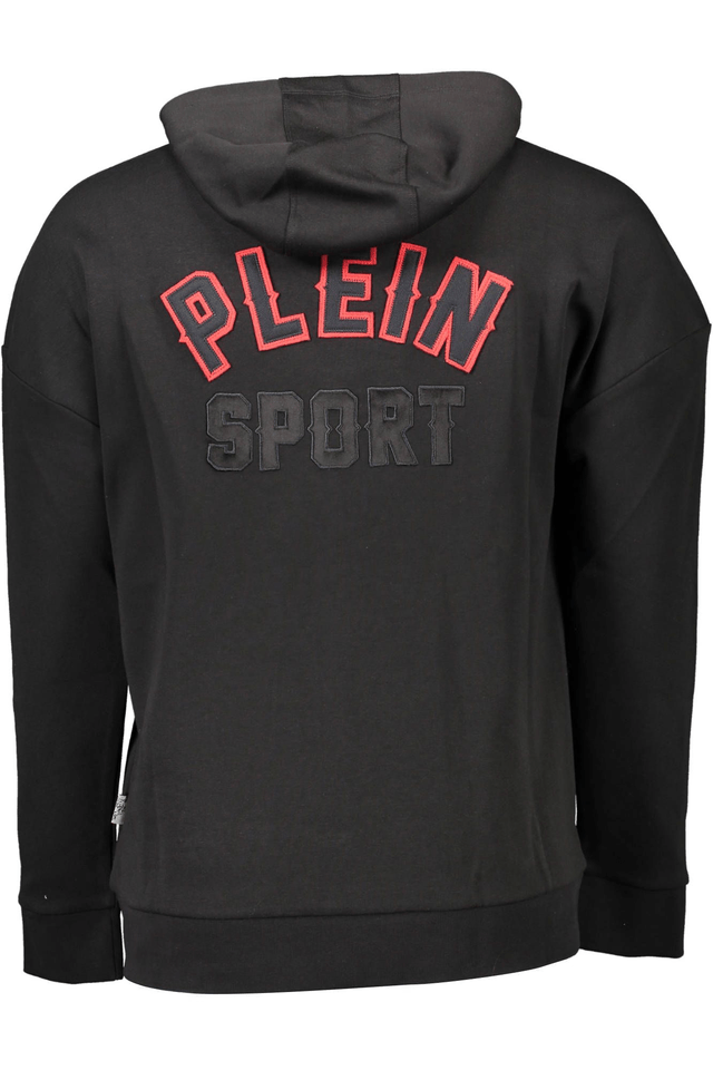 1091PLEIN SPORT FELPA CON ZIP UOMO NERO