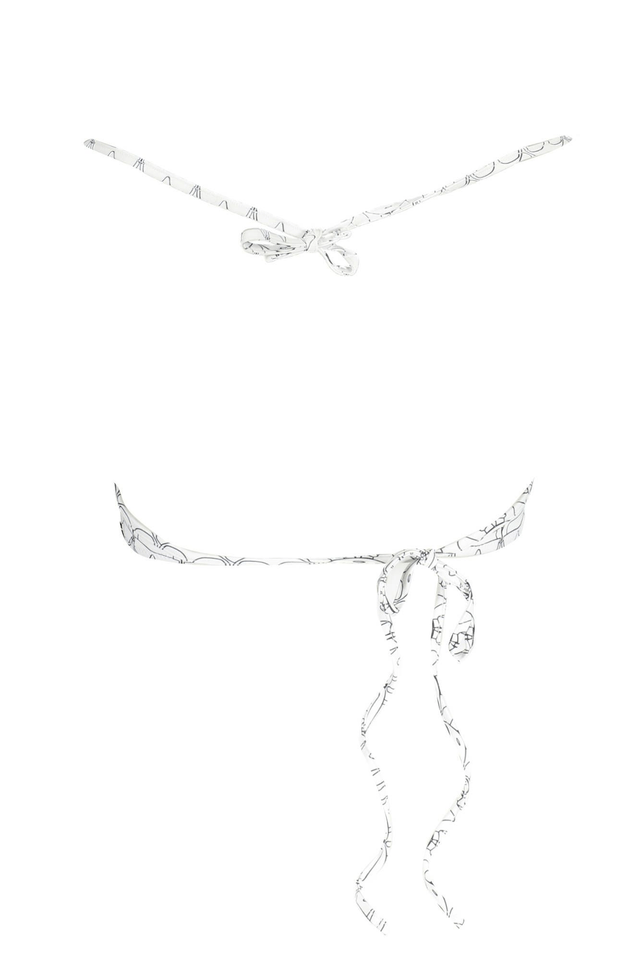 2930KARL LAGERFELD BEACHWEAR COSTUME PARTE SOPRA DONNA BIANCO
