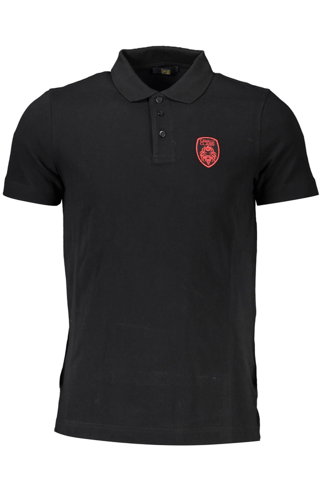 4154CAVALLI CLASS POLO MANICHE CORTE UOMO NERO