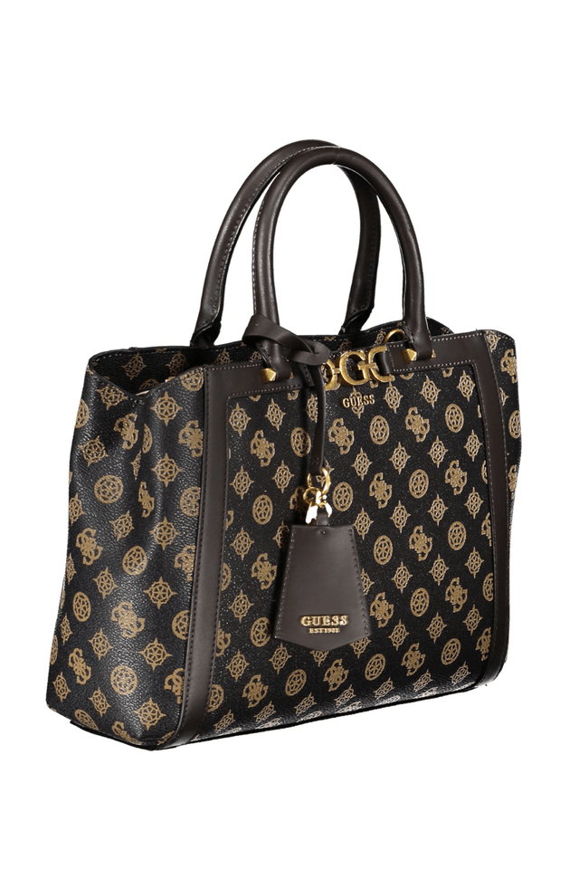 6876GUESS JEANS BORSA DONNA MARRONE